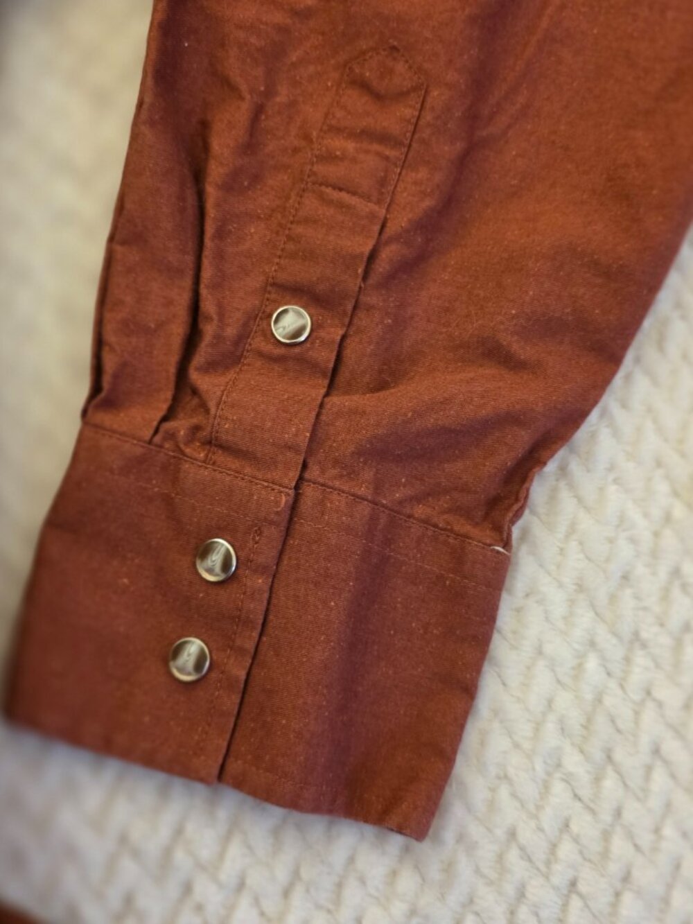 Roper Men's Pearl Snap Button Western Shirt Maroon Horse Cowboy Roping SZ XL - Picture 8 of 14